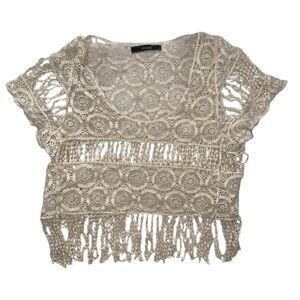 Dulcie Crotchet Crop Top Size L